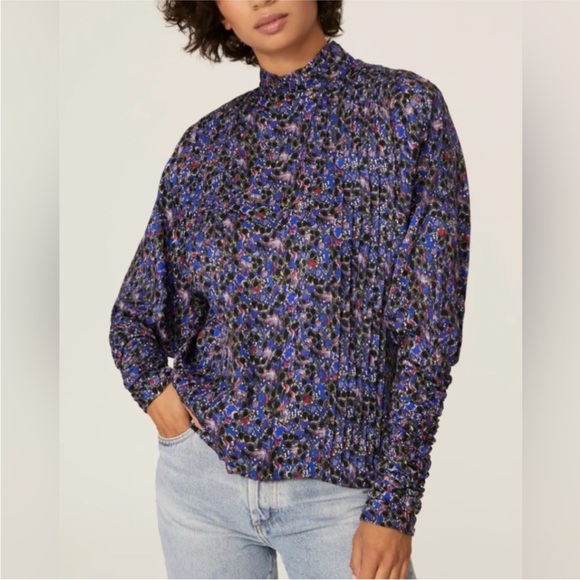 Hunter Bell Isabel Mock Neck Top SZ XS EUC - Picture 7 of 8